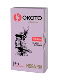 Презервативы OKOTO Mega Mix - 12 шт. - Sitabella - купить с доставкой в Новомосковске