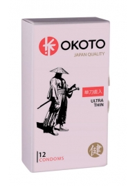 Тонкие презервативы OKOTO Ultra Thin - 12 шт. - Sitabella - купить с доставкой в Новомосковске