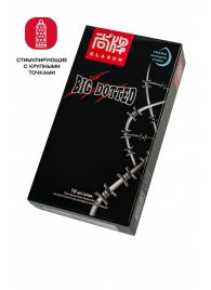 Презервативы с точками Elasun Big Dotted - 10 шт. - Elasun - купить с доставкой в Новомосковске