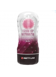 Прозрачный текстурированный мастурбатор Vacuum Cup Masturbator Black Hole - Baile - в Новомосковске купить с доставкой