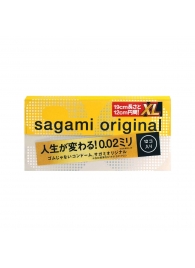 Презервативы увеличенного размера Sagami Original 0.02 XL-size - 12 шт. - Sagami - купить с доставкой в Новомосковске