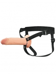Полый страпон на ремнях 8’’ Hollow Silicone Strap-on - Pipedream - купить с доставкой в Новомосковске