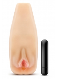 Мастурбатор-вагина с вибрацией Soft   Wet Natasha Realistic Beige Masturbator - Blush Novelties - в Новомосковске купить с доставкой