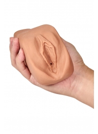 Маструбатор-вагина с вибрацией Soft   Wet Renata Realistic Tan Masturbator - Blush Novelties - в Новомосковске купить с доставкой