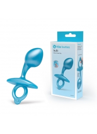 Голубая анальная пробка для массажа простаты Bulb Silicone Prostate Plug - 10,7 см. - b-Vibe - в Новомосковске купить с доставкой
