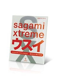 Ультратонкий презерватив Sagami Xtreme SUPERTHIN - 1 шт. - Sagami - купить с доставкой в Новомосковске