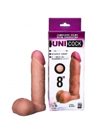 Фаллическая насадка для страпона UNICOCK 8  - 20 см. - LOVETOY (А-Полимер) - купить с доставкой в Новомосковске