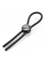 Тёмно-серое эрекционное кольцо с зажимом Again and Again Adjustable Cock Ring - Fifty Shades of Grey - в Новомосковске купить с доставкой