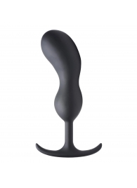 Черный массажер простаты с утяжелителями Premium Silicone Weighted Prostate Plug XL - 20,8 см. - XR Brands - в Новомосковске купить с доставкой