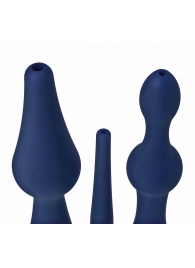 Набор из 3 универсальных насадок для анального душа Universal 3 Piece Silicone Enema Attachment Set - XR Brands - купить с доставкой в Новомосковске