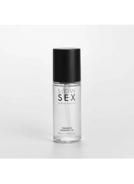 Съедобное cогревающее массажное масло Slow Sex - 50 мл. - Bijoux Indiscrets - купить с доставкой в Новомосковске