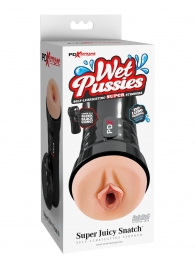 Мастурбатор-вагина в колбе Super Juicy Snatch - Pipedream - в Новомосковске купить с доставкой