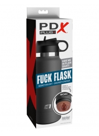 Смуглый мастурбатор-вагина в корпусе-бутылке F*ck Flask - Pipedream - в Новомосковске купить с доставкой