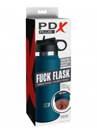 Смуглый мастурбатор-вагина в синей колбе F*ck Flask - Pipedream - в Новомосковске купить с доставкой