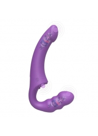 Фиолетовый безремневой страпон Straples Strap-On Dildo - Erokay - купить с доставкой в Новомосковске