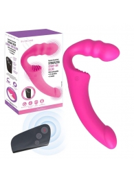 Розовый безремневой страпон Straples Strap-On Dildo - Erokay - купить с доставкой в Новомосковске