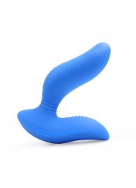 Синий вибромассажер простаты 3,5’’ Curve P-spot Massager - 12 см. - Erokay - в Новомосковске купить с доставкой