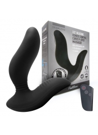 Черный вибромассажер простаты 3,5’’ Remote Control Curve P-spot Massager - 12 см. - Erokay - в Новомосковске купить с доставкой