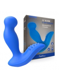 Синий вибромассажер простаты 3,5’’ P-spot Massager - 12,5 см. - Erokay - в Новомосковске купить с доставкой