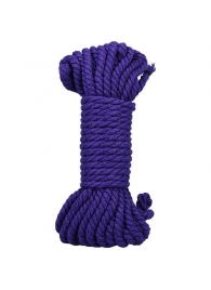 Фиолетовая верёвка для связывания и фиксации Bind Tie - 9,14 м. - Doc Johnson - купить с доставкой в Новомосковске