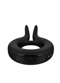 Черное эрекционное кольцо Marry Me Rechargeable Vibrating Cockring - Adrien Lastic - в Новомосковске купить с доставкой