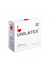 Ультратонкие презервативы Unilatex Ultra Thin - 3 шт. - Unilatex - купить с доставкой в Новомосковске