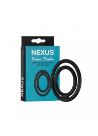 Черное двойное эрекционное кольцо Nexus Enduro Double - Nexus Range - в Новомосковске купить с доставкой