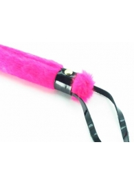 Нежная плеть с розовым мехом BDSM Light - 43 см. - БДСМ Арсенал - купить с доставкой в Новомосковске
