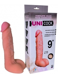 Фаллическая насадка Харнесс UNICOCK 9  - 24 см. - LOVETOY (А-Полимер) - купить с доставкой в Новомосковске