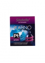 Стимулирующая насадка со спиралью из усиков Platino  Шторм - Sitabella - купить с доставкой в Новомосковске