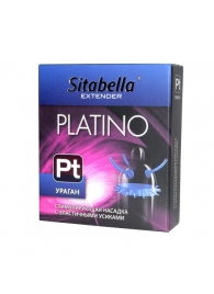 Стимулирующая насадка с усиками и шипиками Platino  Ураган - Sitabella - купить с доставкой в Новомосковске