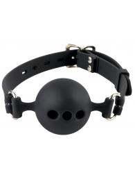 Силиконовый кляп-шар с отверстиями для дыхания Silicone Breathable Ball Gag Small - Pipedream - купить с доставкой в Новомосковске