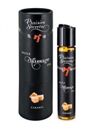 Массажное масло с ароматом карамели Huile de Massage Gourmande Caramel - 59 мл. - Plaisir Secret - купить с доставкой в Новомосковске