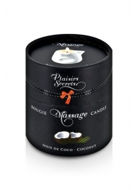Массажная свеча с ароматом кокоса Bougie de Massage Gourmande Coco - 80 мл. - Plaisir Secret - купить с доставкой в Новомосковске