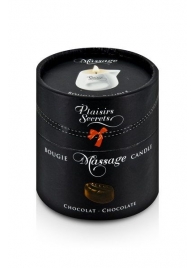Массажная свеча с ароматом шоколада Bougie de Massage Gourmande Chocolat - 80 мл. - Plaisir Secret - купить с доставкой в Новомосковске