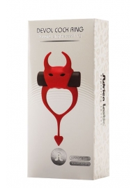 Красное эрекционное кольцо в форме дьяволенка DEVOL COCKRING - Adrien Lastic - в Новомосковске купить с доставкой