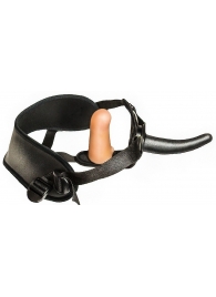 Женский страпон с вагинальной пробкой Woman Strap - 12 см. - LOVETOY (А-Полимер) - купить с доставкой в Новомосковске