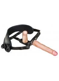 Женский страпон с вагинальной пробкой Woman Strap - 18 см. - LOVETOY (А-Полимер) - купить с доставкой в Новомосковске