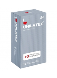 Презервативы с точками Unilatex Dotted - 12 шт. + 3 шт. в подарок - Unilatex - купить с доставкой в Новомосковске