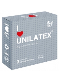 Презервативы с точками Unilatex Dotted - 3 шт. - Unilatex - купить с доставкой в Новомосковске