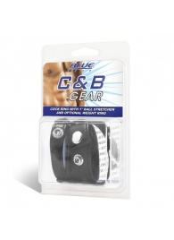 Утяжка для мошонки и пениса Cock Ring With 1  Ball Stretcher And Optional Weight Ring - BlueLine - купить с доставкой в Новомосковске