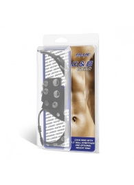 Утяжка на пенис и мошонку Cock Ring With 1.5  Ball Stretcher And Optional Weight Ring - BlueLine - купить с доставкой в Новомосковске