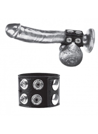 Ремень на член и мошонку 1.5  Cock Ring With Ball Strap - BlueLine - купить с доставкой в Новомосковске