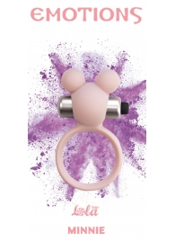 Розовое эрекционное виброколечко Emotions Minnie Light pink - Lola Games - в Новомосковске купить с доставкой