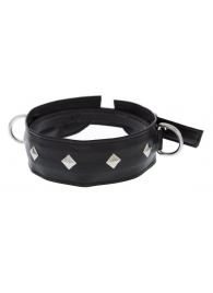 Полиуретановый ошейник с пуклями и D-кольцами Collar with Studs - Blush Novelties - купить с доставкой в Новомосковске