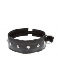 Полиуретановый ошейник с пуклями Collar with Studs - Blush Novelties - купить с доставкой в Новомосковске