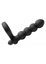 Насадка для двойного проникновения Double Fun Cock Ring with Double Penetration Vibe - XR Brands - в Новомосковске купить с доставкой