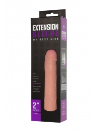 Насадка-удлинитель Extension sleeve телесного цвета - 18,5 см. - Sitabella - в Новомосковске купить с доставкой