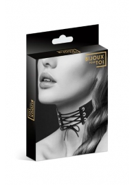 Оригинальный ошейник-чокер со шнуровкой - Bijoux Pour Toi - купить с доставкой в Новомосковске