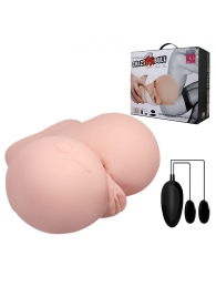 Вагина и анус с вибрацией CrazyBull Vagina and Ass - Baile - в Новомосковске купить с доставкой